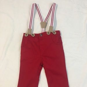 Boys Cat & Jack overalls 6-9 Mos NWT